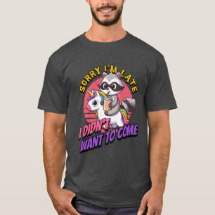 Camiseta Desculpe o atraso, não queria vir vintage