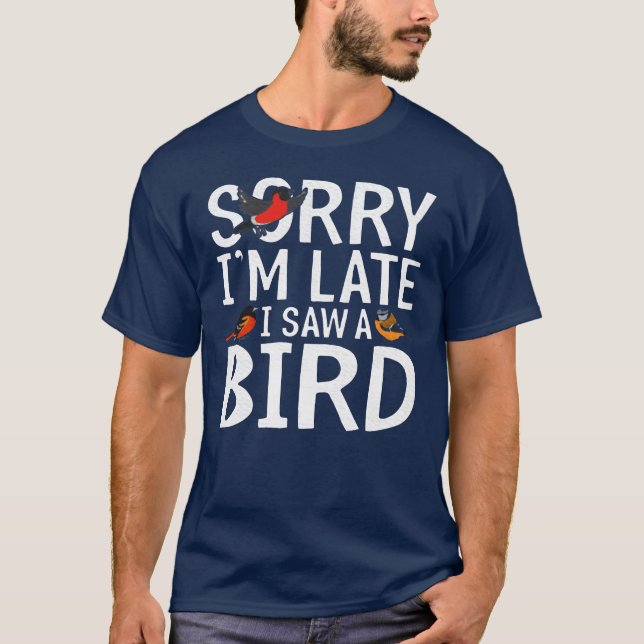 Camiseta Desculpe O Atraso Que Vi Um Presente De Aniversári (Frente)