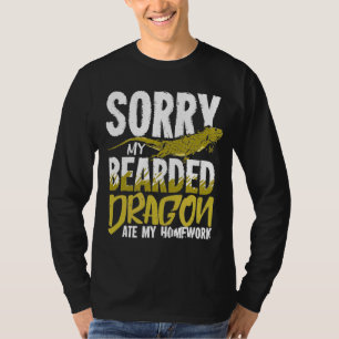 Camiseta Desculpe O Meu Dragão Carbusto Comeu A Minha Casa