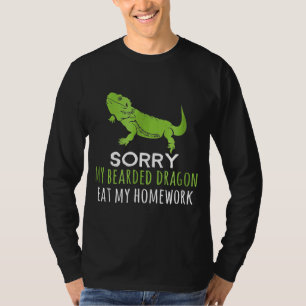 Camiseta Desculpe O Meu Dragão De Mangueira Comeu O Meu Tra