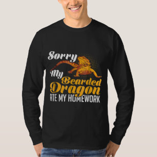 Camiseta Desculpe O Meu Dragão De Mangueira Comeu O Meu Tra
