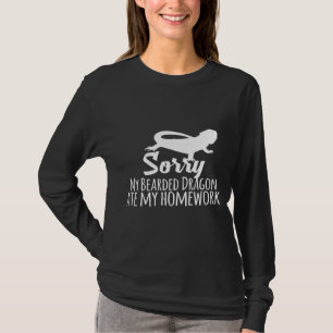 Camiseta Desculpe O Meu Dragão De Mangueira Comeu O Meu Tra