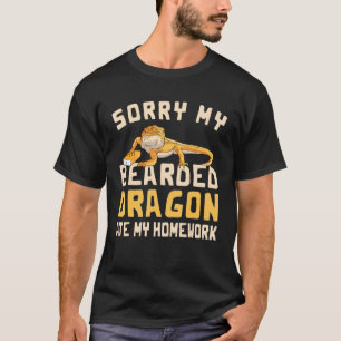 Camiseta Desculpe O Meu Dragão De Mangueira Comeu O Meu Tra
