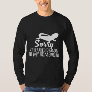 Camiseta Desculpe O Meu Dragão De Mangueira Comeu O Meu Tra