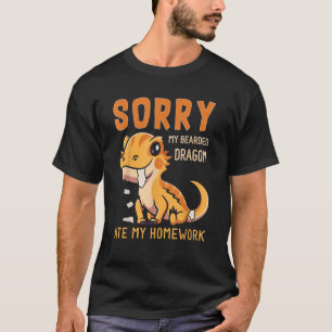 Camiseta Desculpe O Meu Dragão De Mão Comeu A Minha Carteir