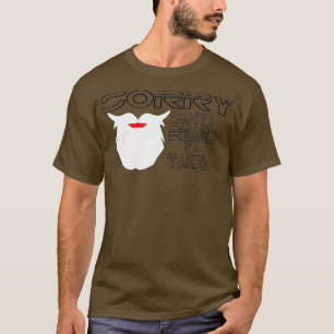 Camiseta Desculpe, papai noel barba foi tirada