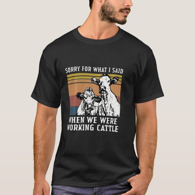 Camiseta Desculpe Pelo Que Disse Quando Trabalhávamos Com B (Frente)