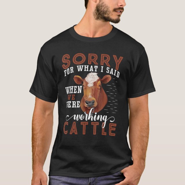 Camiseta Desculpe Pelo Que Disse Quando Trabalhávamos Com B (Frente)