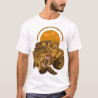 Camiseta Desculpe pelo que eu disse ao estacionar o trailer