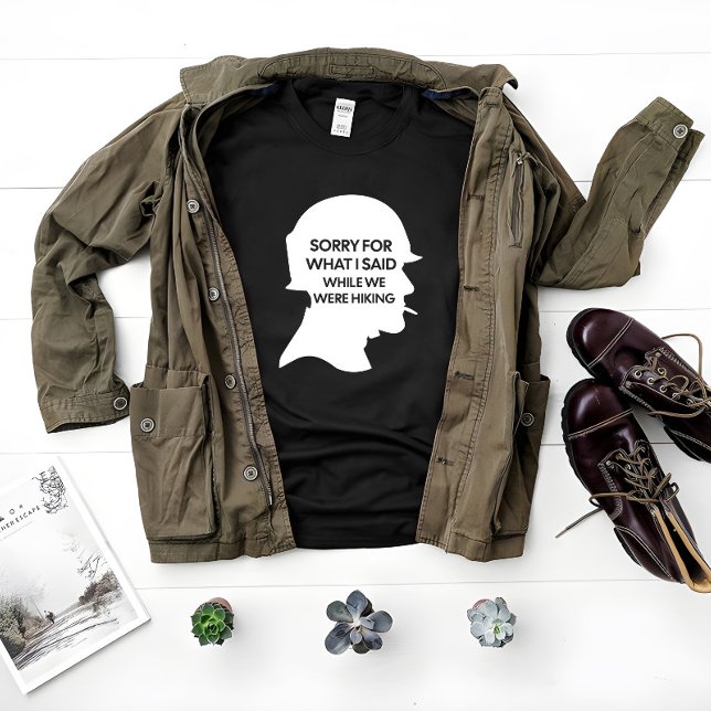 Camiseta Desculpe pelo que eu disse enquanto caminhava, cur (Criador carregado)