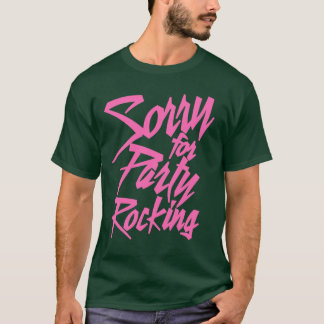 Camiseta Desculpe por sacudir a festa amigos cor-de-rosa en