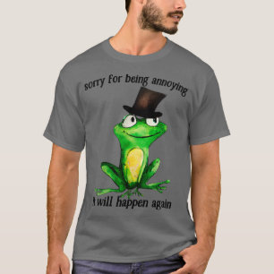 Camiseta Desculpe Por Ser Um Design De Sapo Cute Engraçado