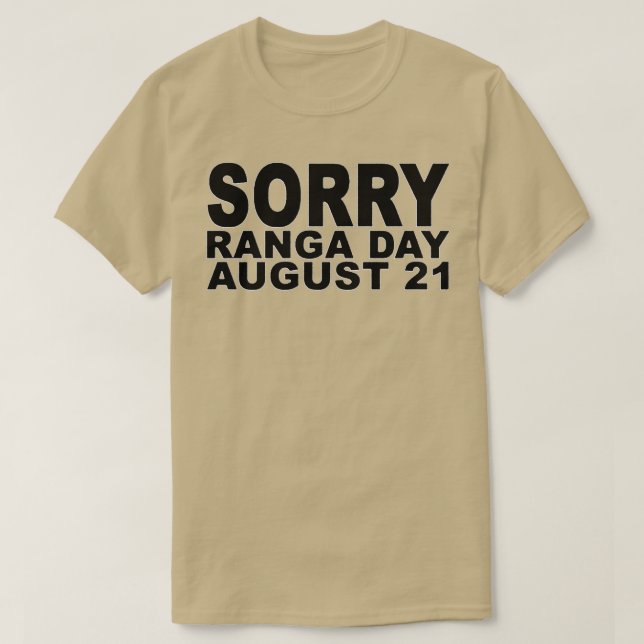Camiseta Desculpe Ranga Dia 3 (Frente do Design)