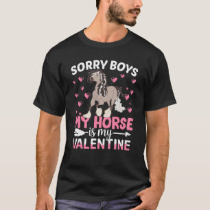 Camiseta Desculpe Rapazes Meu Cavalo Cigano É Meu Garoto Na