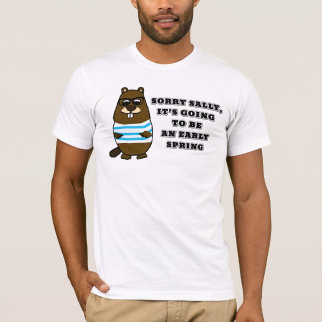 Camiseta Desculpe Sally, Primavera inicial (Frente)