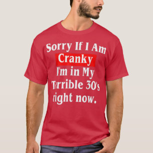 Camiseta Desculpe se estou irritado, estou no meu terrível 