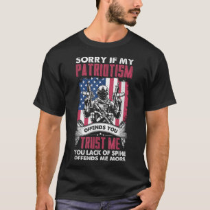 Camiseta Desculpe Se Meu Patriotismo Ofende Você Bandeira P