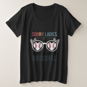 Camiseta Desculpe Senhoras Baseball Love Design