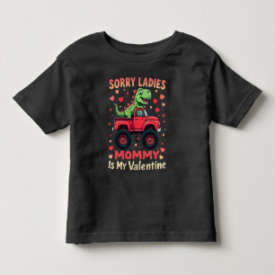 Camiseta Desculpe Senhoras Mamãe É Meu Dinossauro Caminhão 
