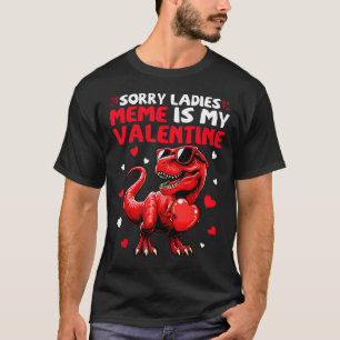 Camiseta Desculpe Senhoras Meme É Meu Dinossauro No Dia Dos