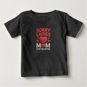 Camiseta Desculpe Senhoritas, Mamãe é Meu Namorado Engraçad