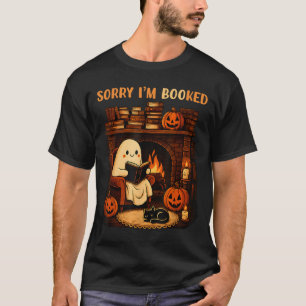 Camiseta Desculpe, sou Ghost Leading Book Lover School H