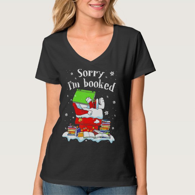 Camiseta Desculpe, sou Leitor do Livro de Natal (Frente)