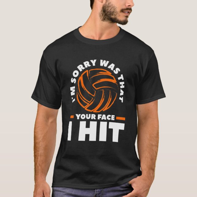 Camiseta Desculpe, Sua Cara, Eu Atropelei Voleibol. (Frente)