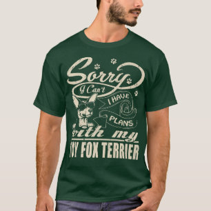 Camiseta Desculpe, Tenho Planos Com Meu Brinquedo De Terrie