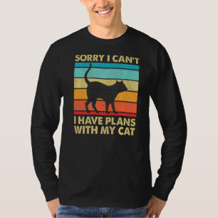Camiseta Desculpe, Tenho Planos Com Minha Gata De Gato