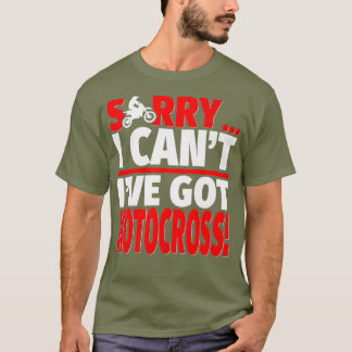Camiseta Desculpe, tenho um treinador Motocross ou
