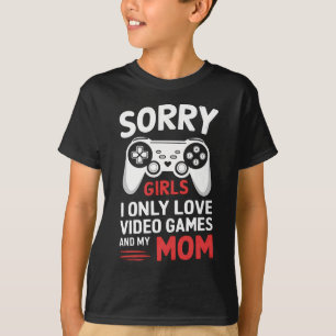 Camiseta Desculpem as Garotas Eu Só Amo Video Games E Minha