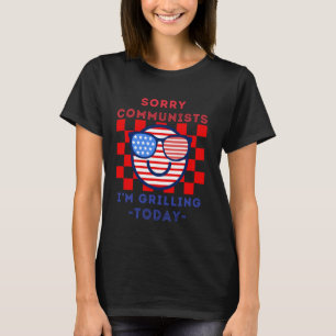 Camiseta Desculpem comunistas que estou a grelhar hoje CHUR