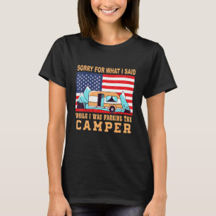 Camiseta Desculpem O Que Eu Disse Estacionando O Camper