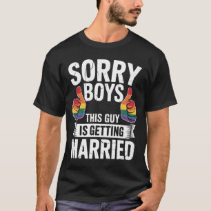 Camiseta Desculpem Rapazes Este Cara Está Casando Orgulho L