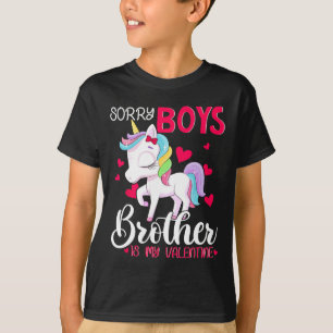 Camiseta Desculpem, rapazes, o meu irmão é o meu unicórnio