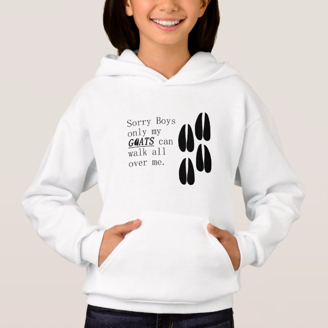 Camiseta Desculpem rapazes, só minhas cabras podem pisar em (Frente)