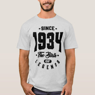 Camiseta Desde 1934 Que O Nascimento Das Legendas É Present