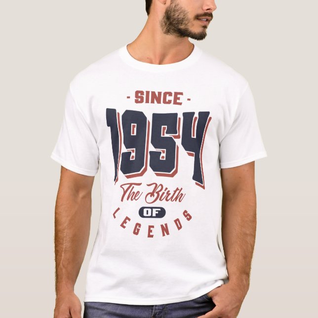 Camiseta Desde 1954 Que O Nascimento Das Legendas É Present (Frente)