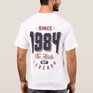 Camiseta Desde 1984 Que O Nascimento Das Legendas É Present