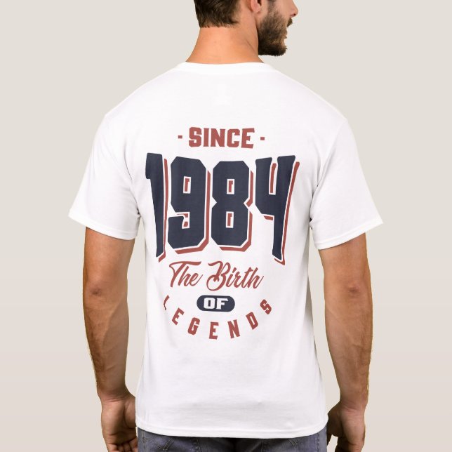 Camiseta Desde 1984 Que O Nascimento Das Legendas É Present (Verso)