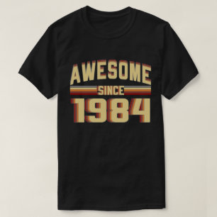 Camiseta Desde 1984 vintage impressionante 35 anos de