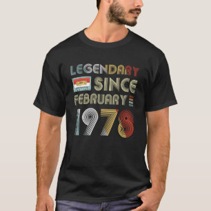 Camiseta Desde fevereiro de 1978 41st aniversário