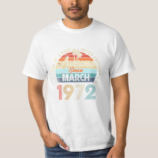 Camiseta Desde março de 1972 Vintage
