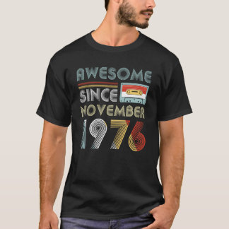 Camiseta Desde novembro de 1976 vintage impressionante do