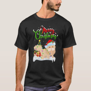 Camiseta Desdecorações de Gato Pérsico e Natal de Gato Pérs