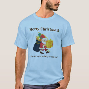 Camiseta Deseja Feliz presente de Natal para seu amado