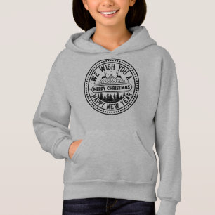 Camiseta Desejamos-Lhe Feliz Feliz ano novo De Natal