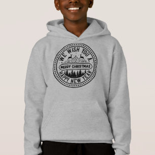 Camiseta Desejamos-Lhe Feliz Feliz ano novo De Natal-66244B