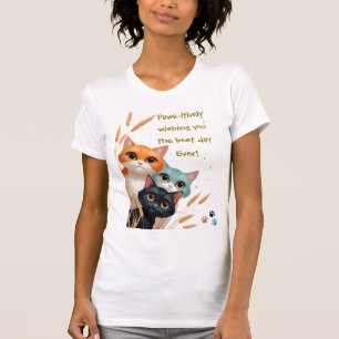 Camiseta Desejando a Você o Melhor Dia de Todos Positividad